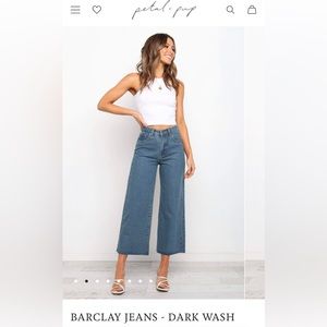 Petal and pup mid/dark wash barclay jeans